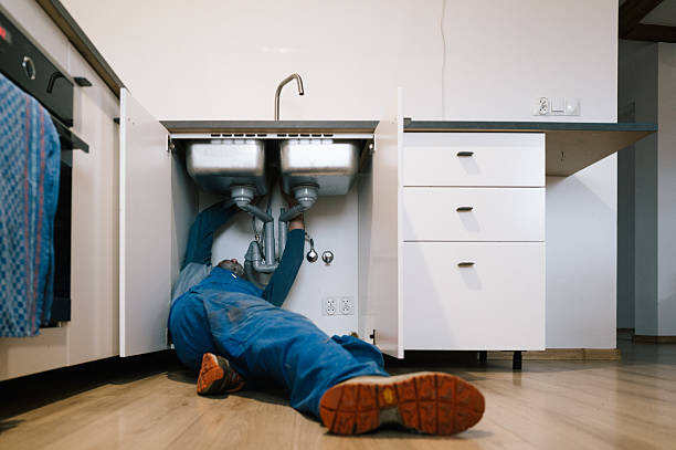 Professional Pipe Repair technician working in Check, VA
